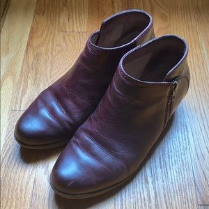 Dansko Leyla Wine Ankle Boots